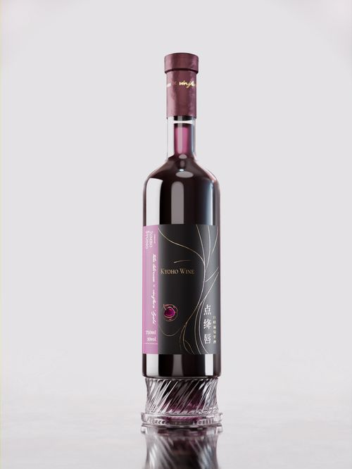 '点绛唇·巨峰葡萄果酒'——诗酿一缕东方味的包装设计